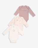 3 Pack Long Sleeves Bodysuits WSP1
