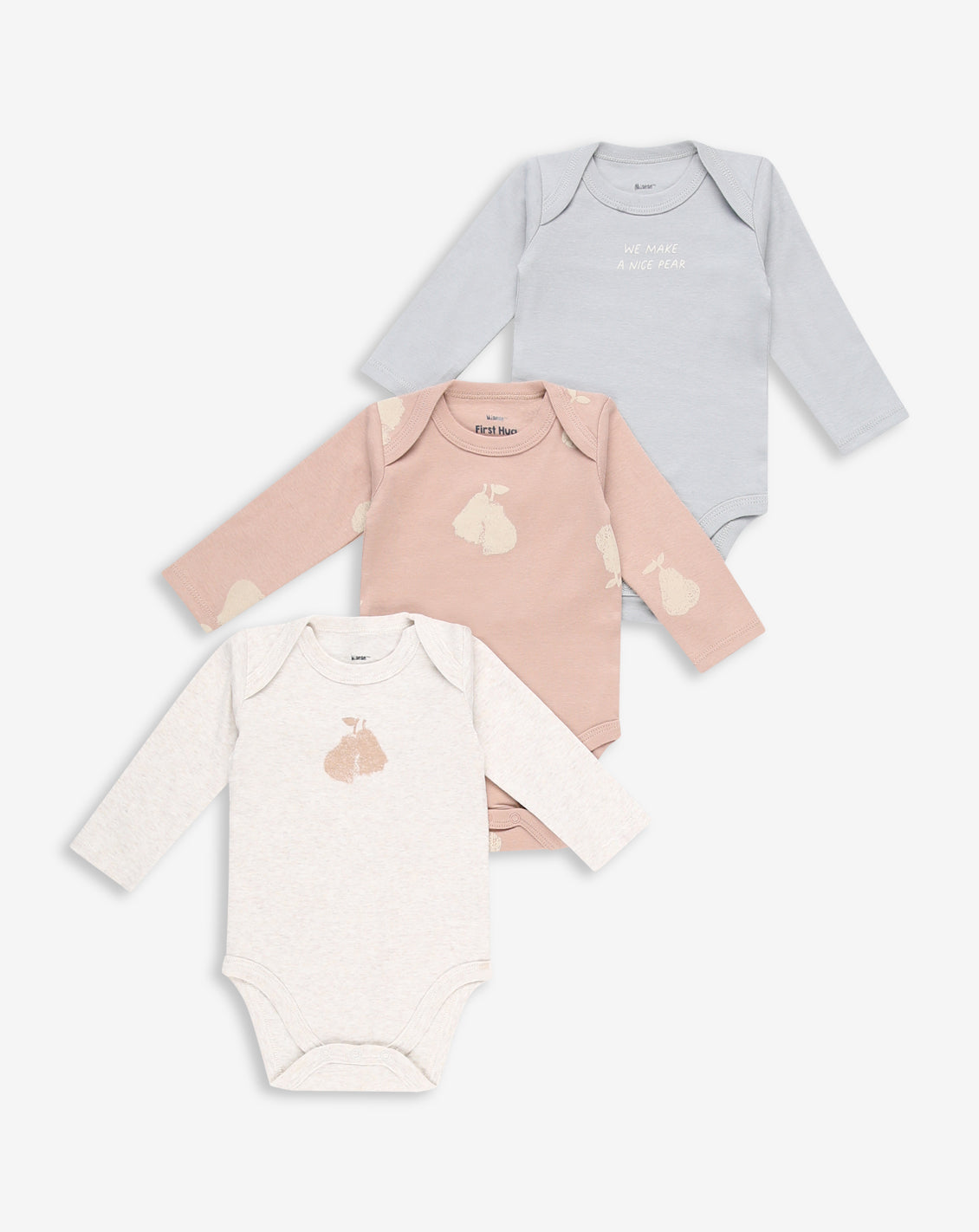 3 Pack Long Sleeves Bodysuits WSP1