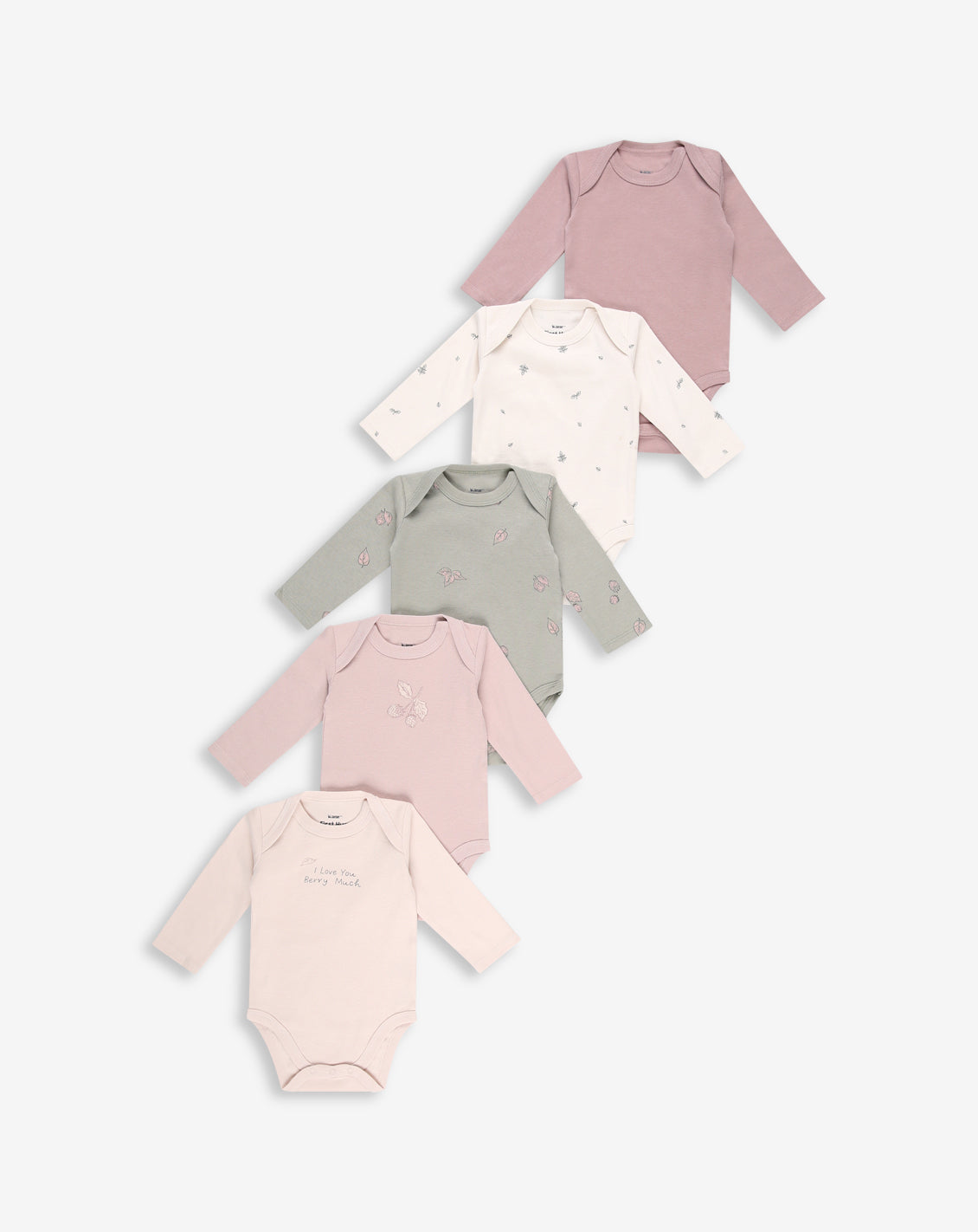 5 Pack Long Sleeves Bodysuits WSP4