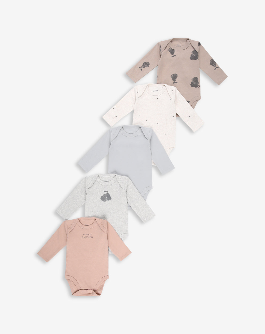 5 Pack Long Sleeves Bodysuits WSP4