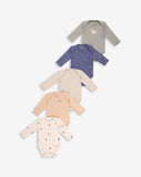 5 Pack Long Sleeves Bodysuits WSP4