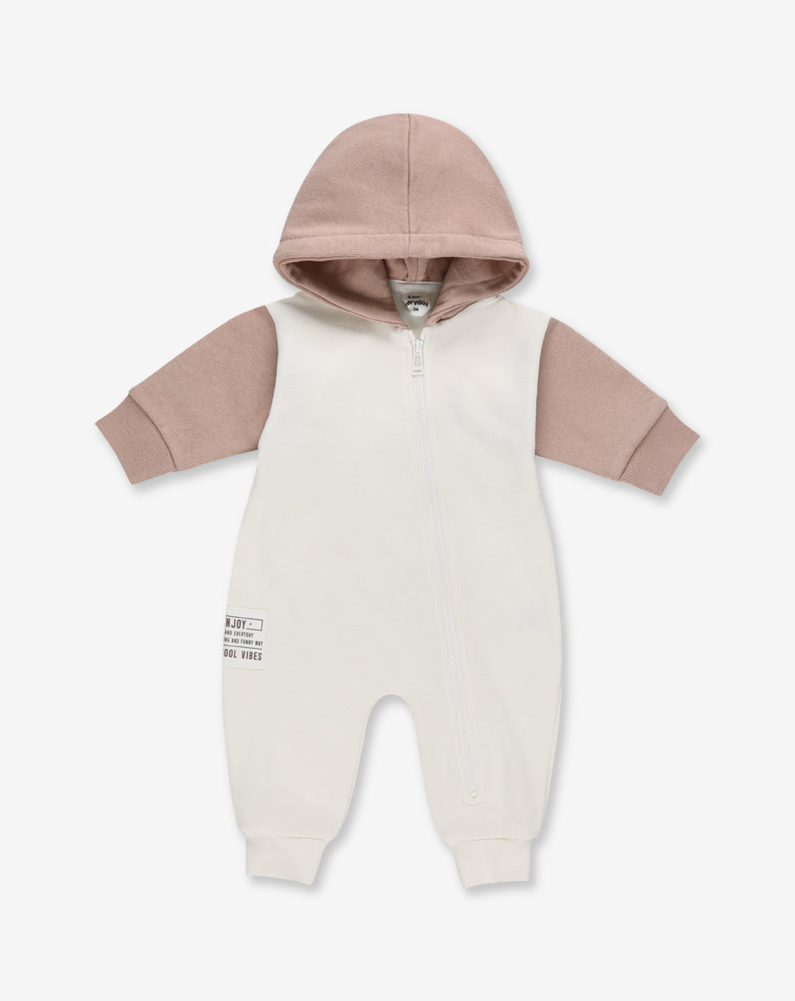 Hooded Overall With Zipper FB3