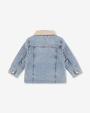 Denim Jacket With Fur J10