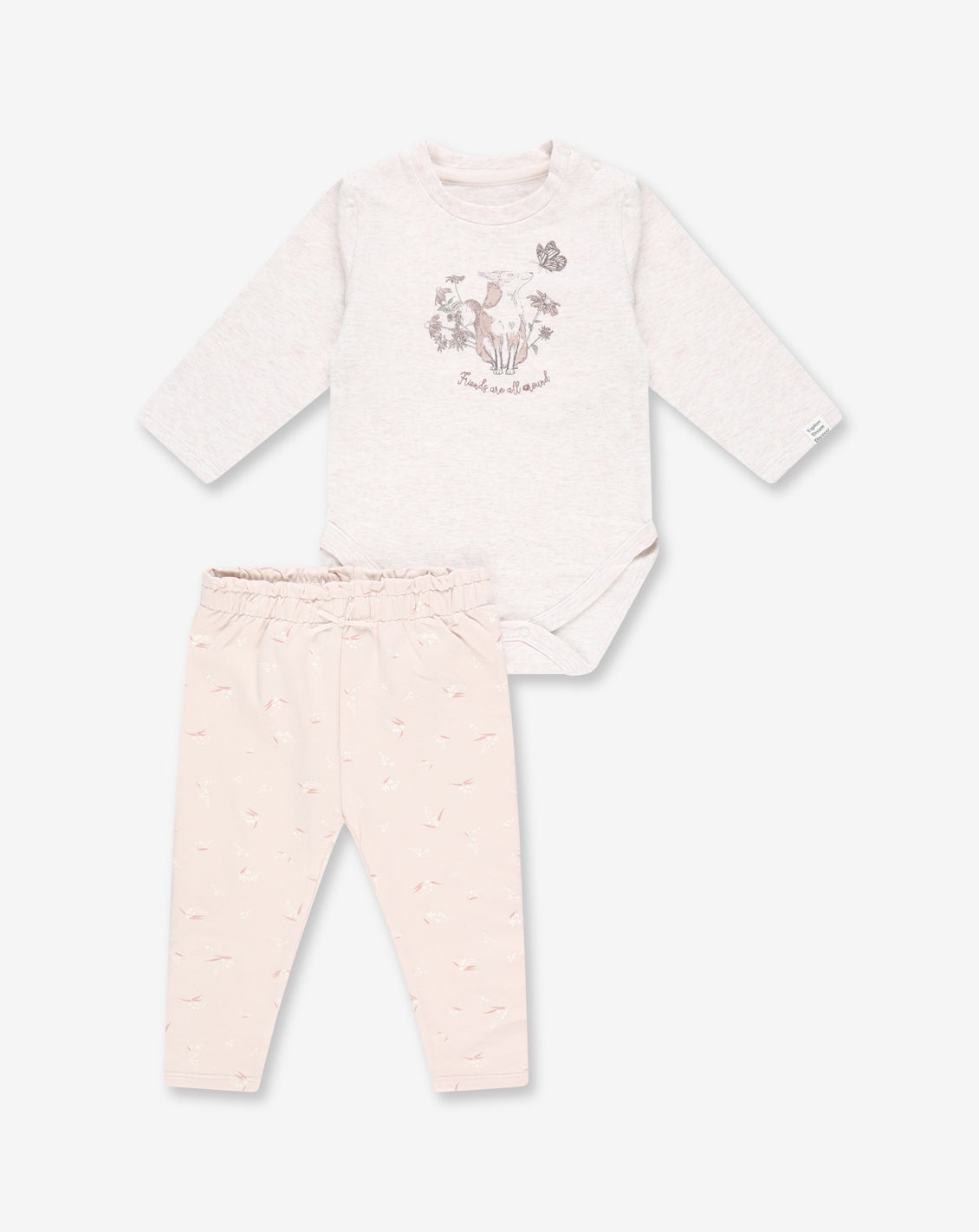 Flannel Bodysuit & Tights Set C1