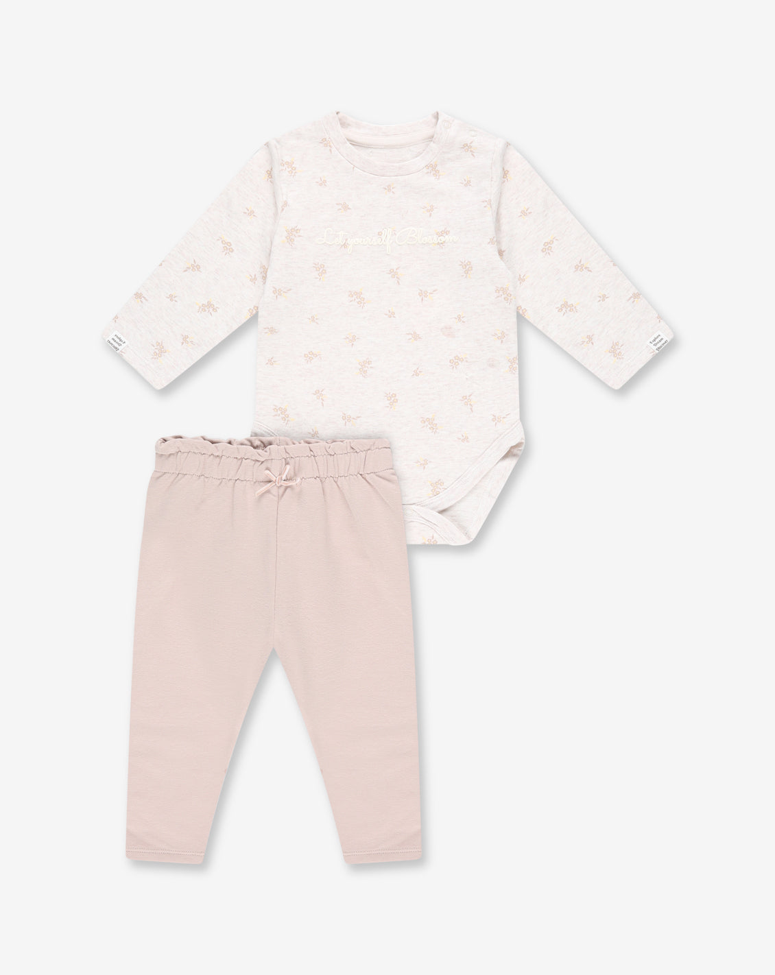 Flannel Bodysuit & Tights Set C1