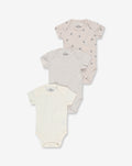 3 Pack Body Suits With Short Sleeves WSP