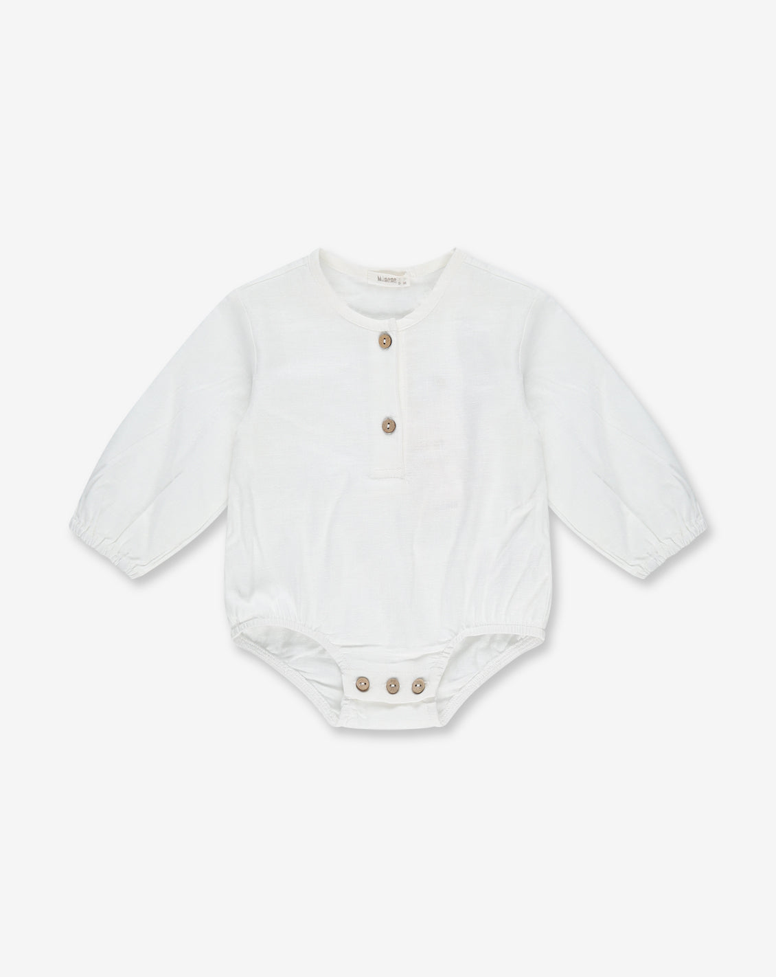 Button-up Bodysuit Shirt NB - BR7