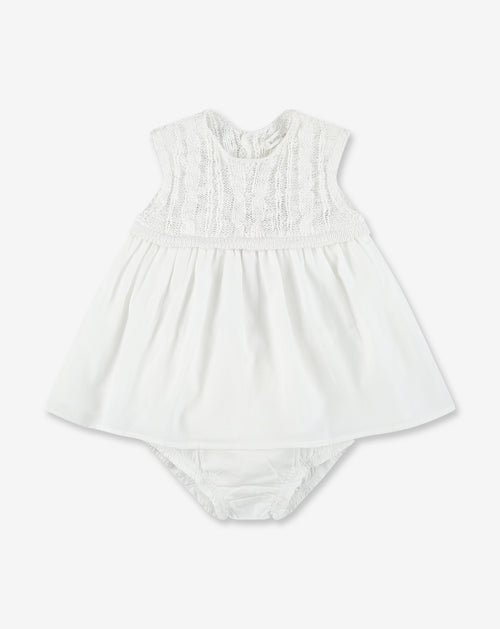 Baby Dress With Knit Top NB - BR38