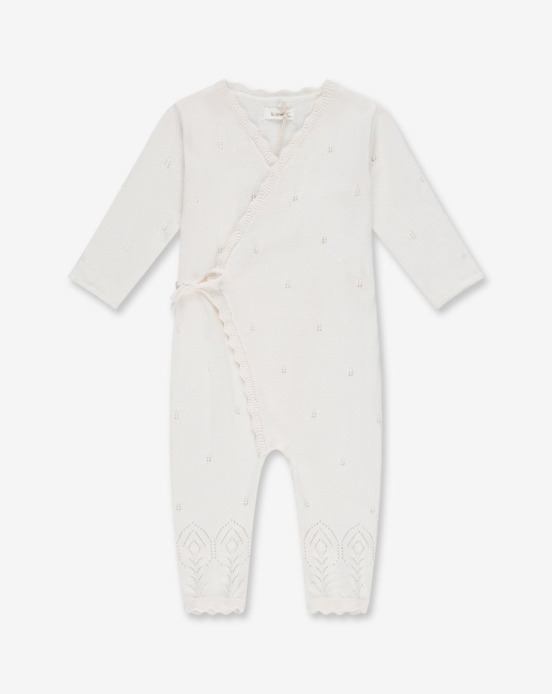 Knitted Pointelle Overall NB - BR