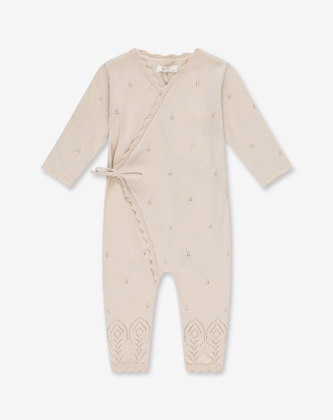 Knitted Pointelle Overall 0-3 BR