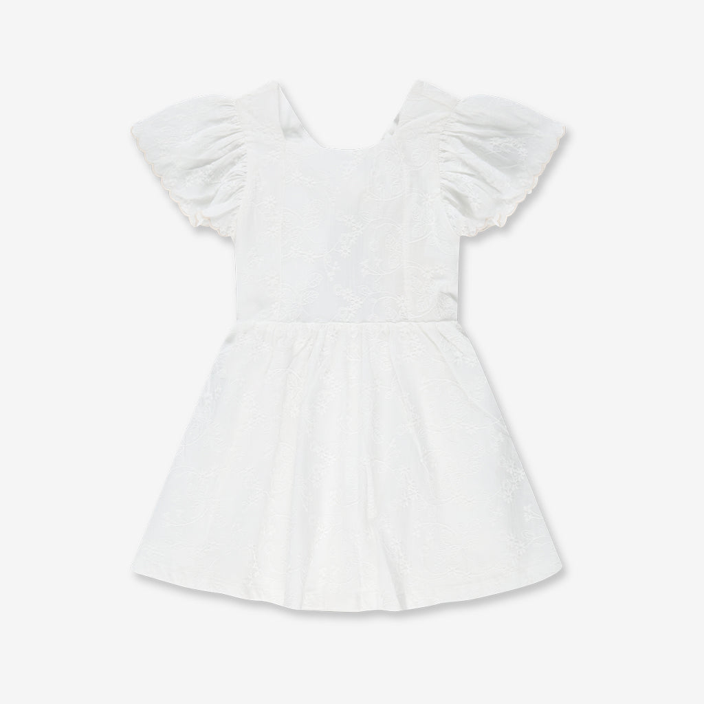 Lace Back Bow Dress H15