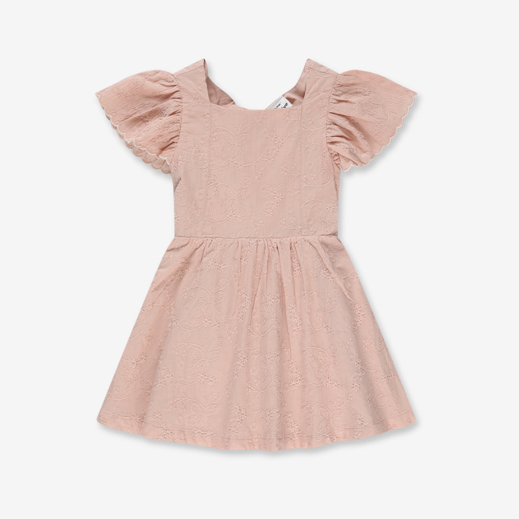 Lace Back Bow Dress H15