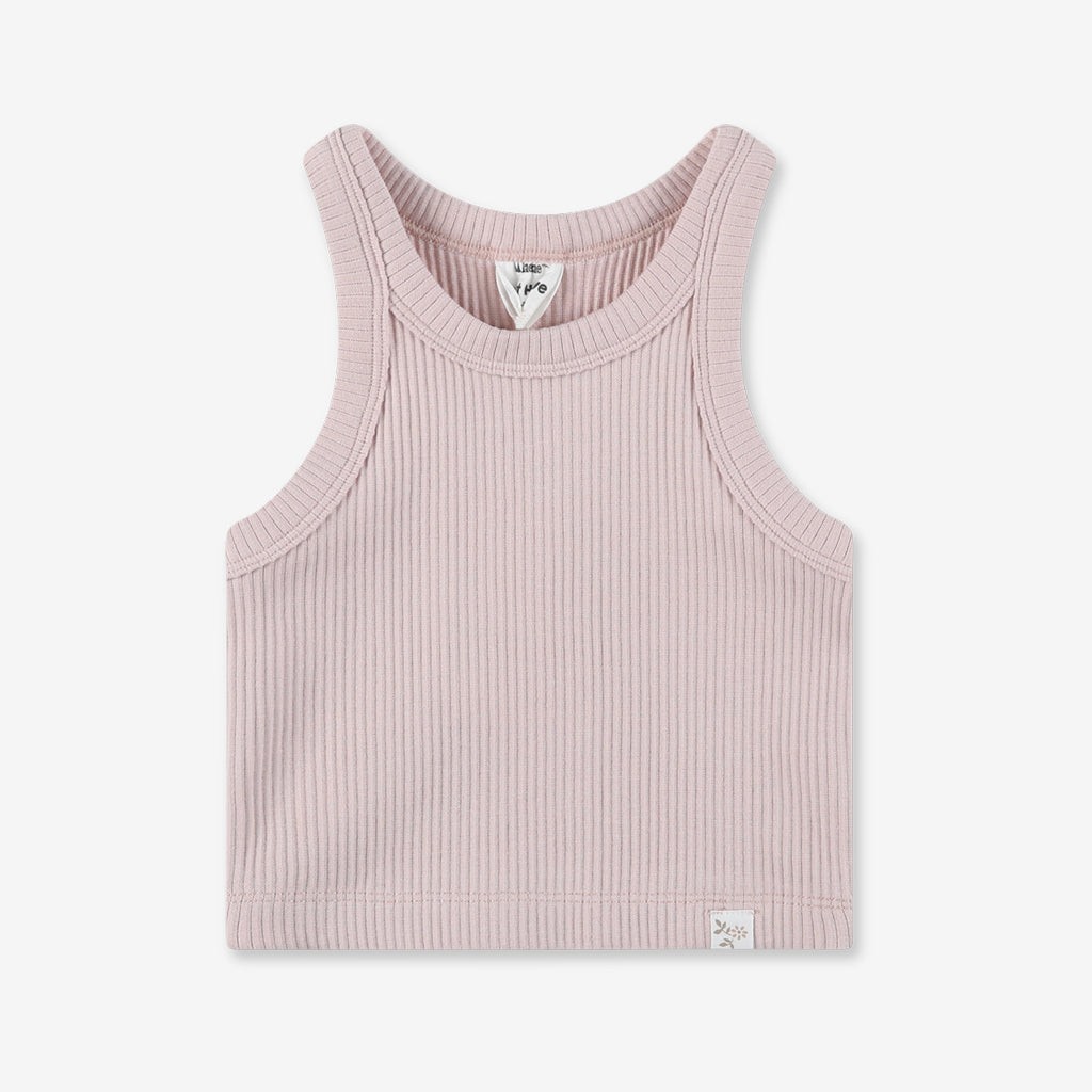 เสื้อกล้ามเด็กผู้หญิงแบบมีลายถัก RIB3