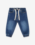 Jeans With Elastic Hem J - S24