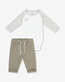 Boys Bodysuit & Washed Woven Short Pants Set WB