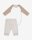 Boys Bodysuit & Washed Woven Short Pants Set WB