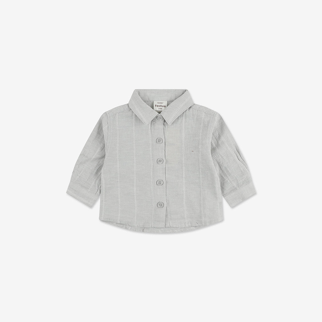 Long Sleeve Linen Button Down Shirt WB - WB7