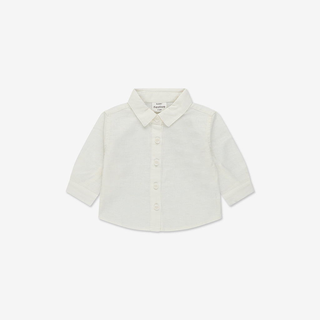 Long Sleeve Linen Button Down Shirt WB - WB7