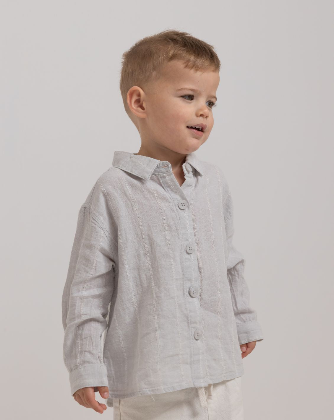 Long Sleeve Linen Button Down Shirt WB - WB10