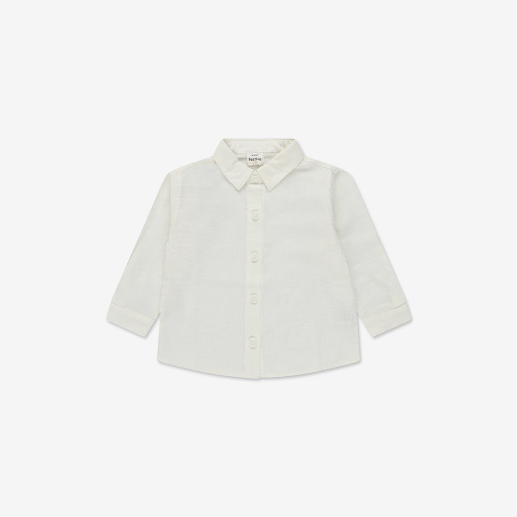 Long Sleeve Linen Button Down Shirt WB - WB10
