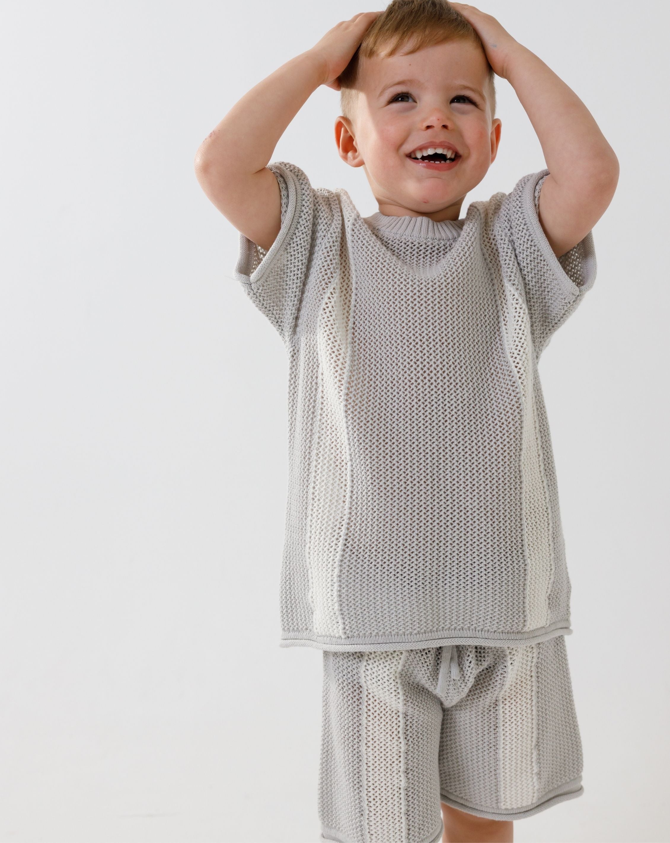 Crochet Shorts with Stripes CR4