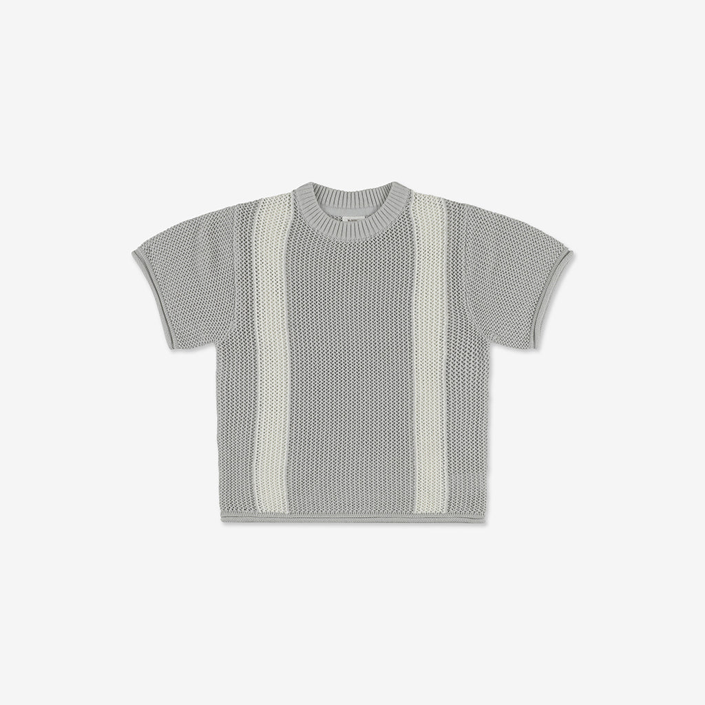 Oversize Crochet T-Shirt with Stripes CR - CR5