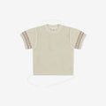 Oversize Crochet T-Shirt with Stripes CR - CR9