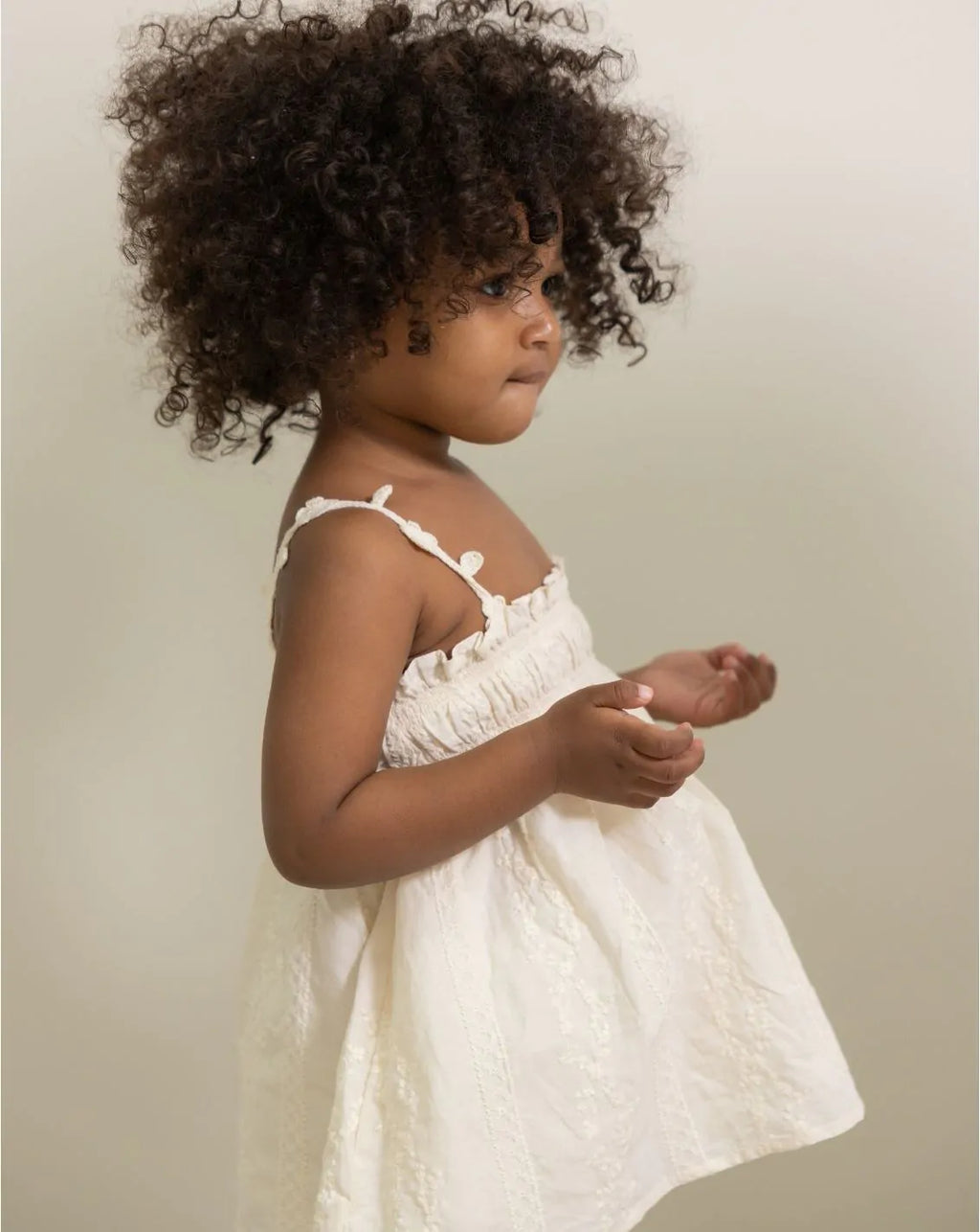 Strappy Embroidered Dress & Bloomers Set + Headbans H - H8