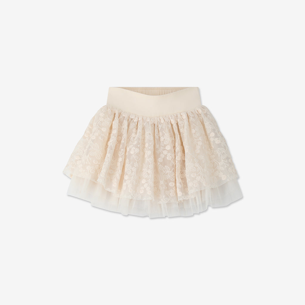 Embroidered Mesh Skirt H - H13