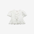 Peplum & Bows Woven Shirt H - H14