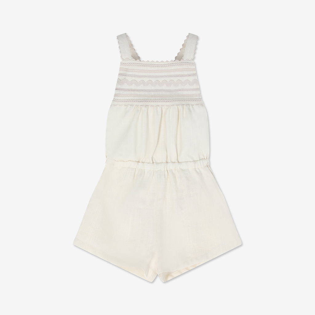 Cross Strap Woven Short Overall H - H16