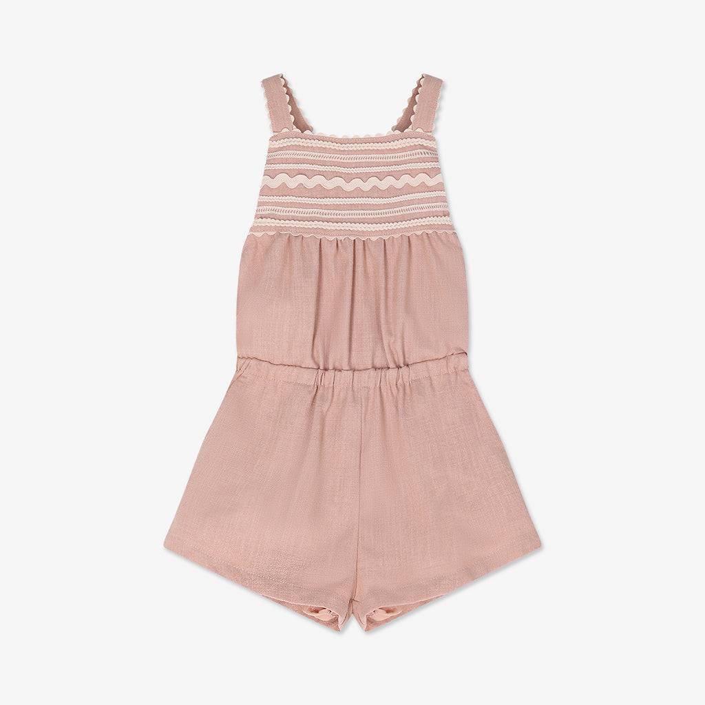 Cross Strap Woven Short Overall H - H16