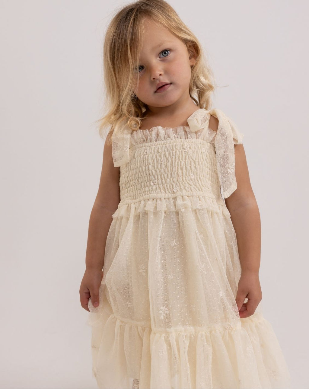 Embroidered Tulle Dress H18