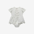 Tied Bows Woven Dress & Bloomers Set H - H9