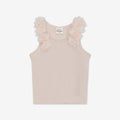 Tank Top With 3D Tulle Flowers H - H21