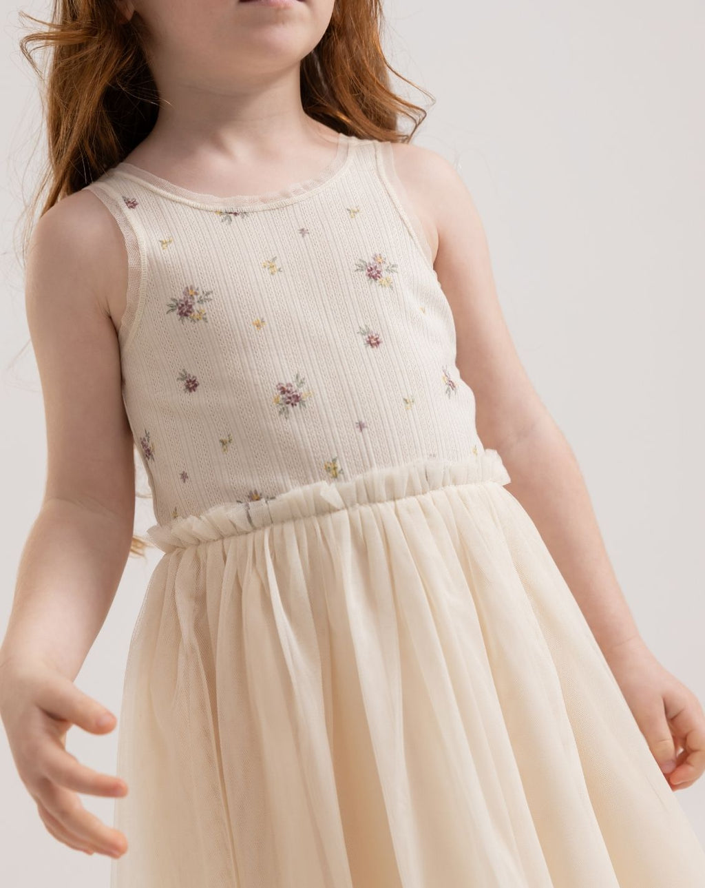 Sleeveless Tulle Dress H - H23