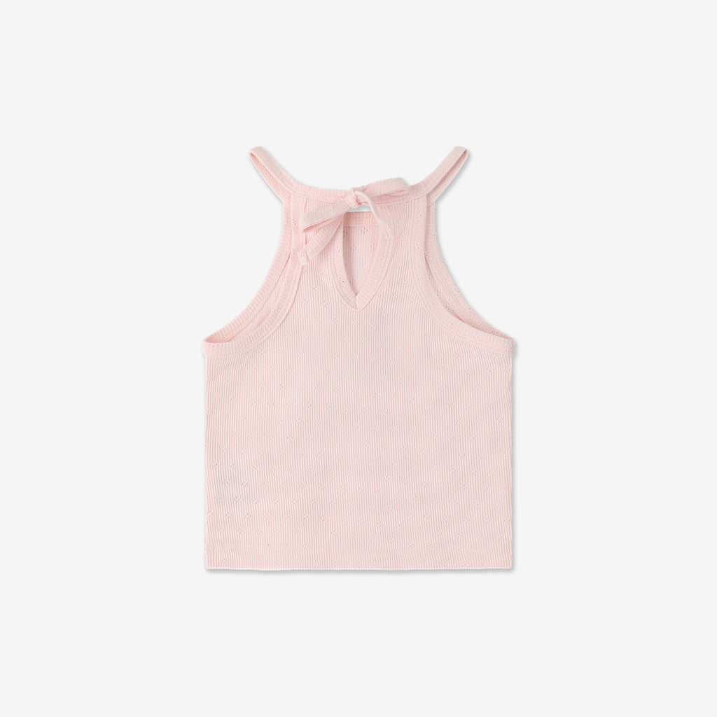 Collar Tank Top with Tied Back H30