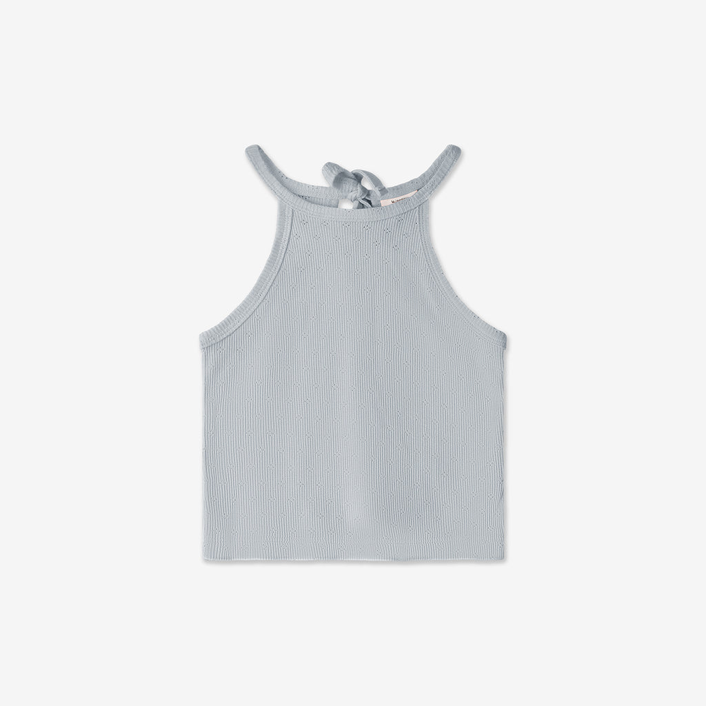 Collar Tank Top with Tied Back H30
