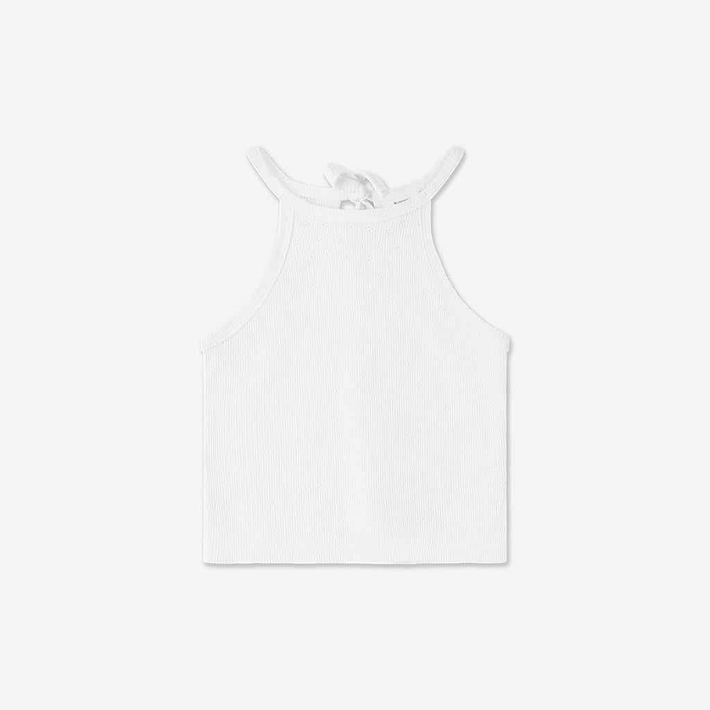 Collar Tank Top with Tied Back H30