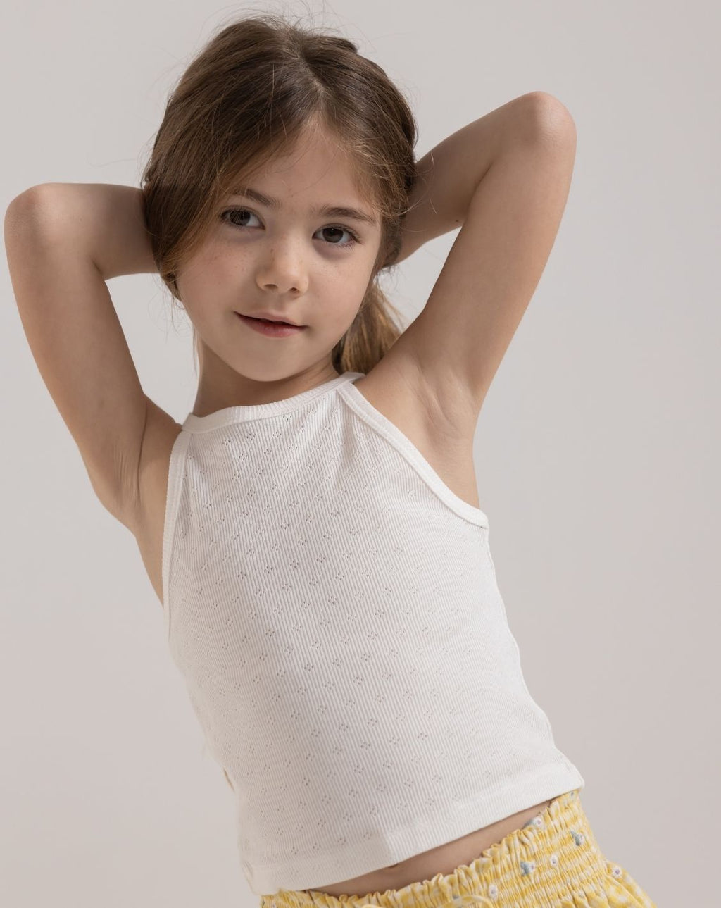 Collar Tank Top with Tied Back H30