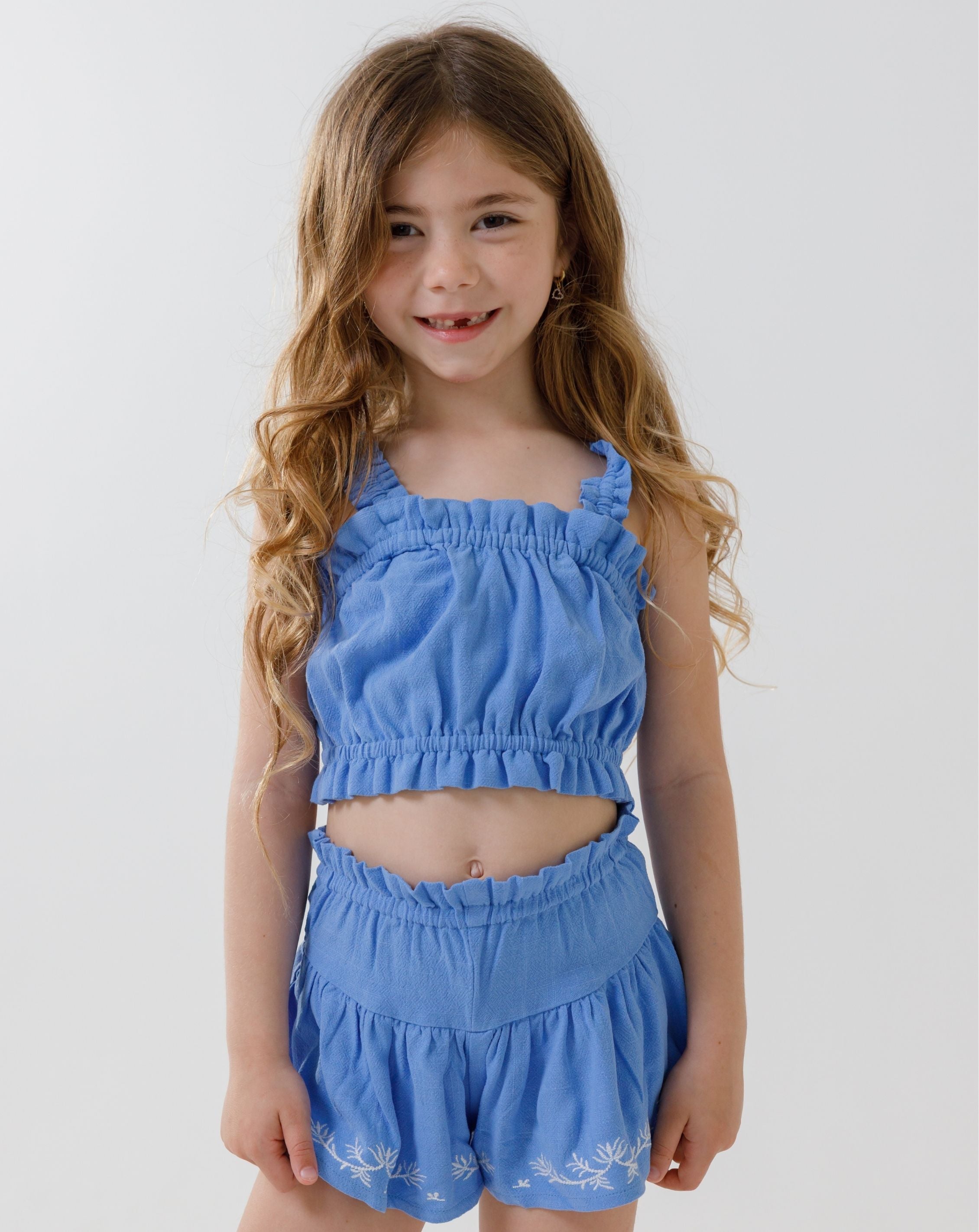 Cropped Woven Tank Top H - H32