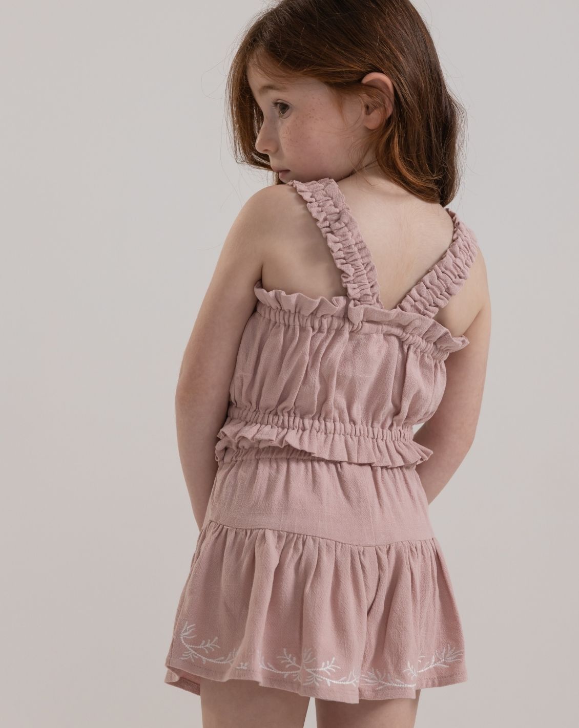 Cropped Woven Tank Top H - H32