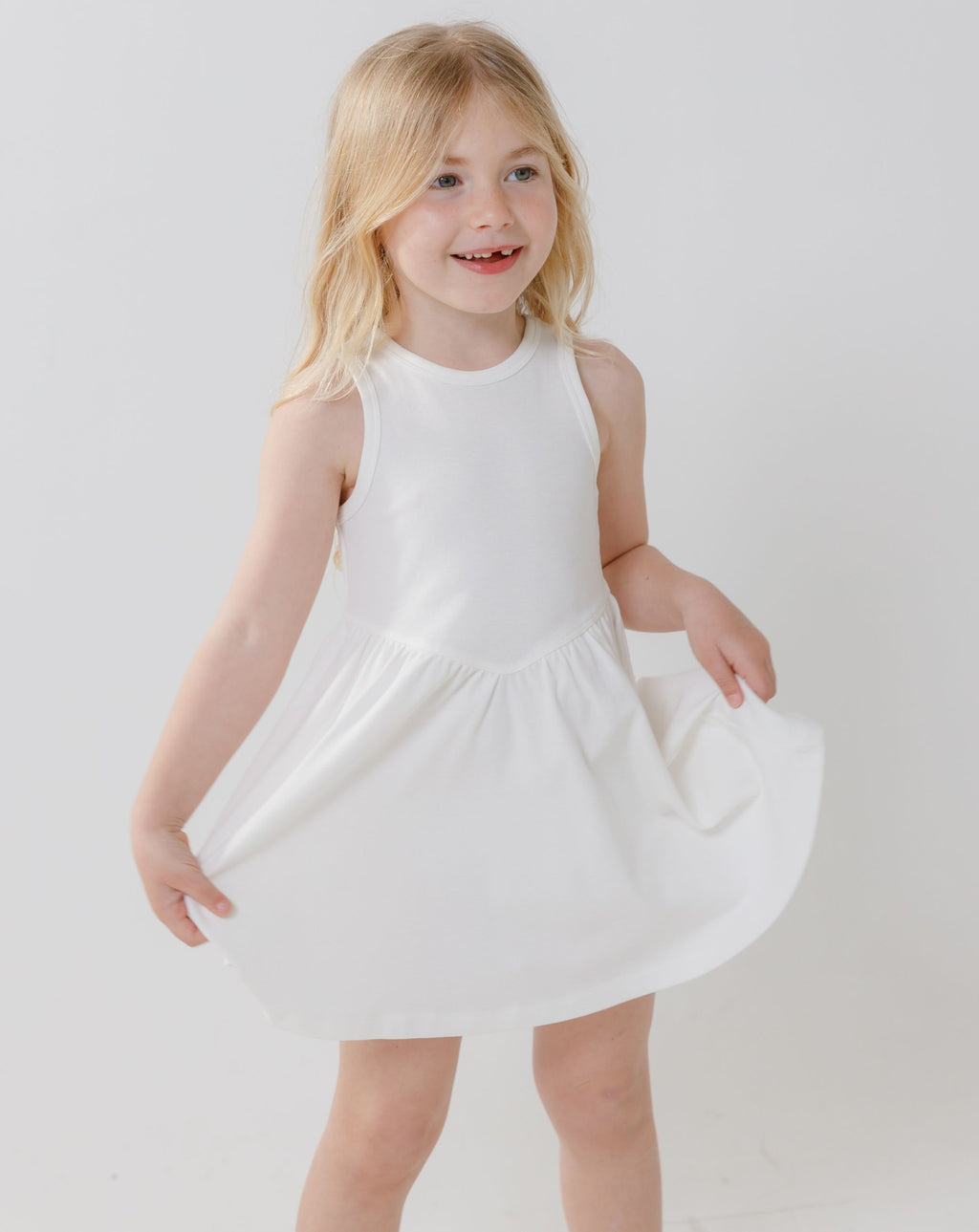 Ribbed Dres With Back Bows H - H36