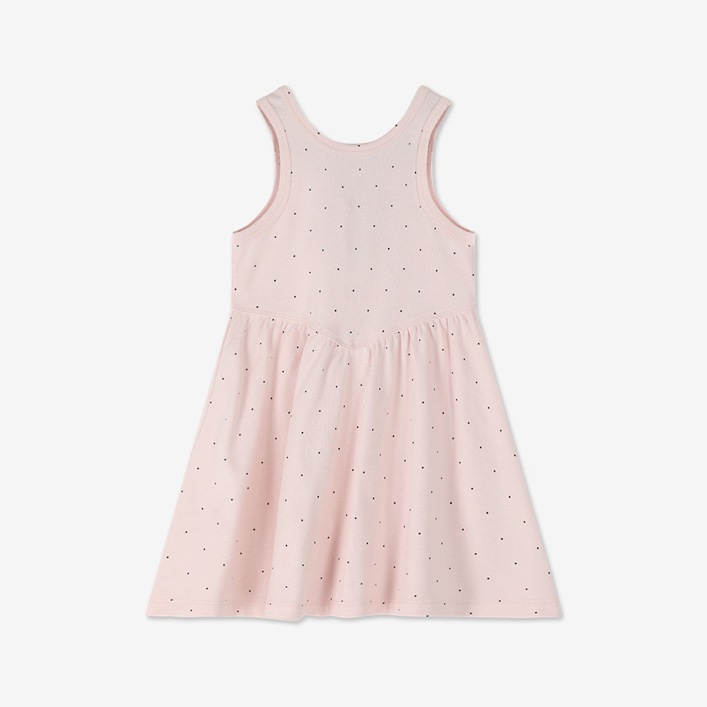 Ribbed Dres With Back Bows H - H36