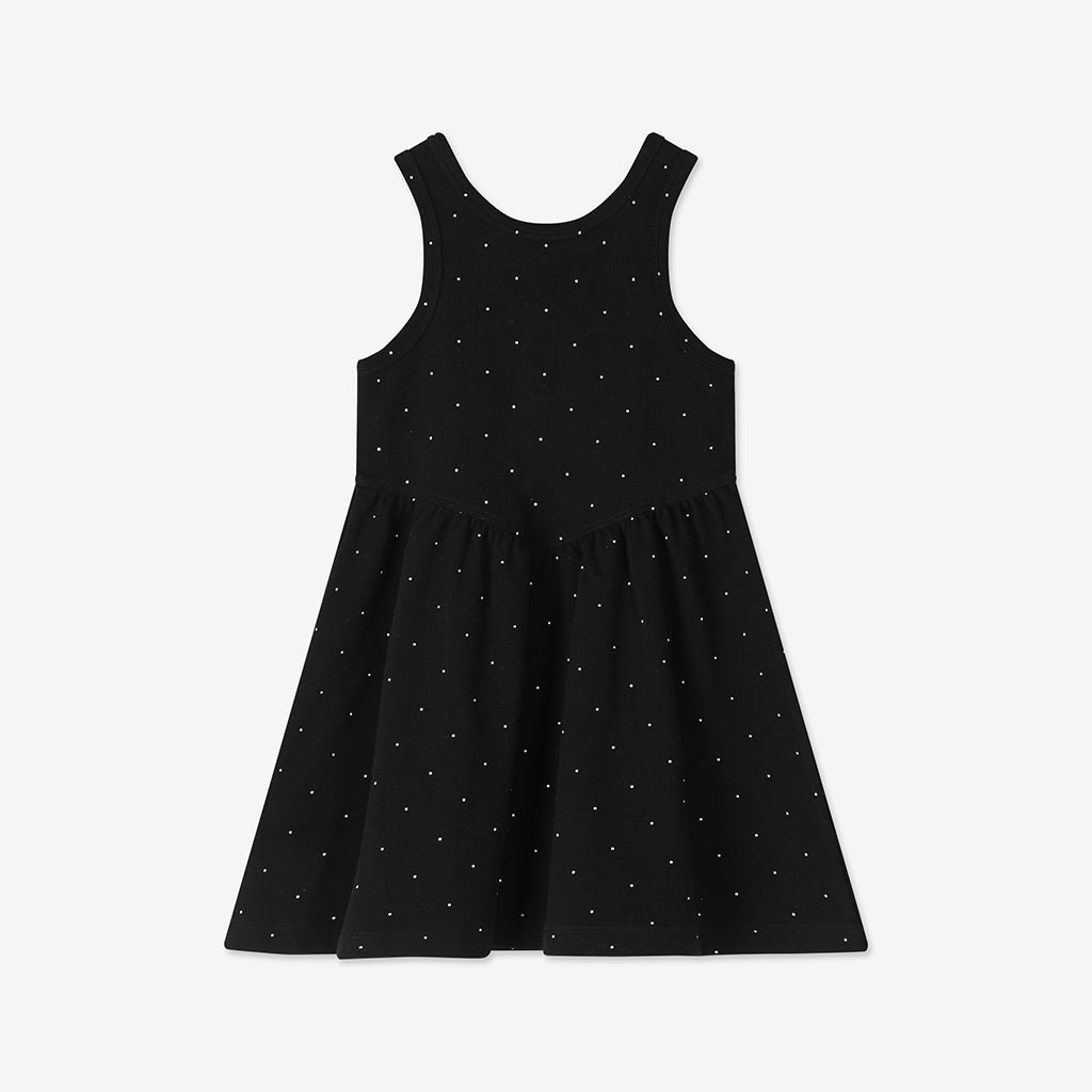 Ribbed Dres With Back Bows H - H36