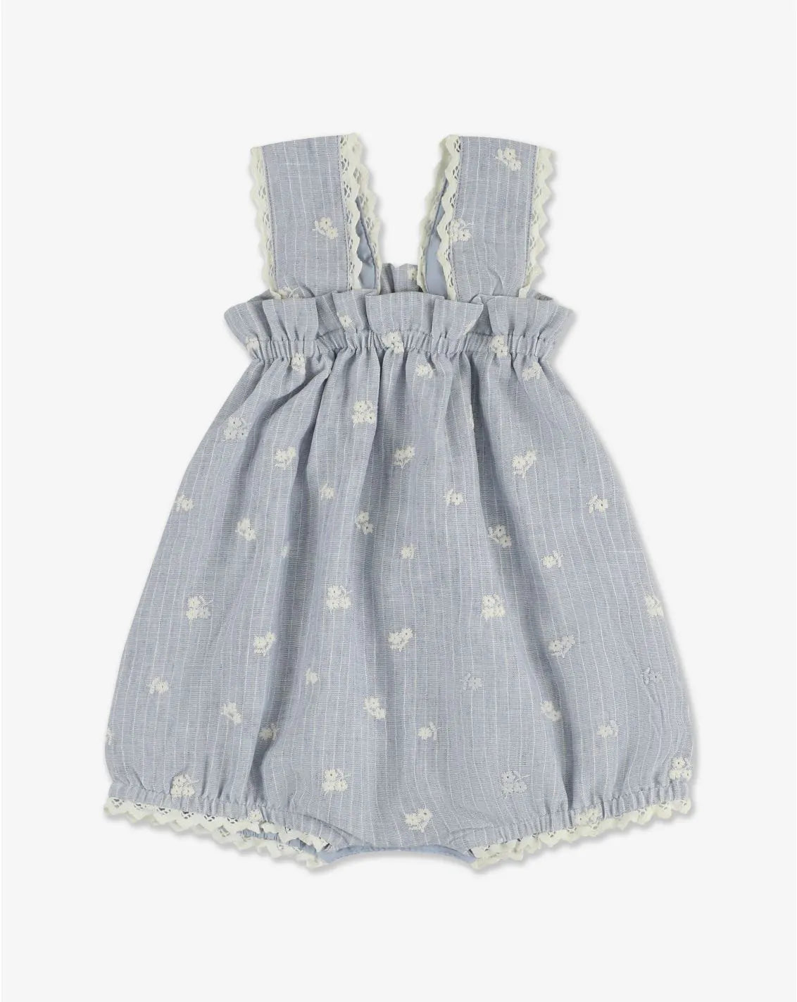 Sleevless Embroidered Bloomers Overall H38