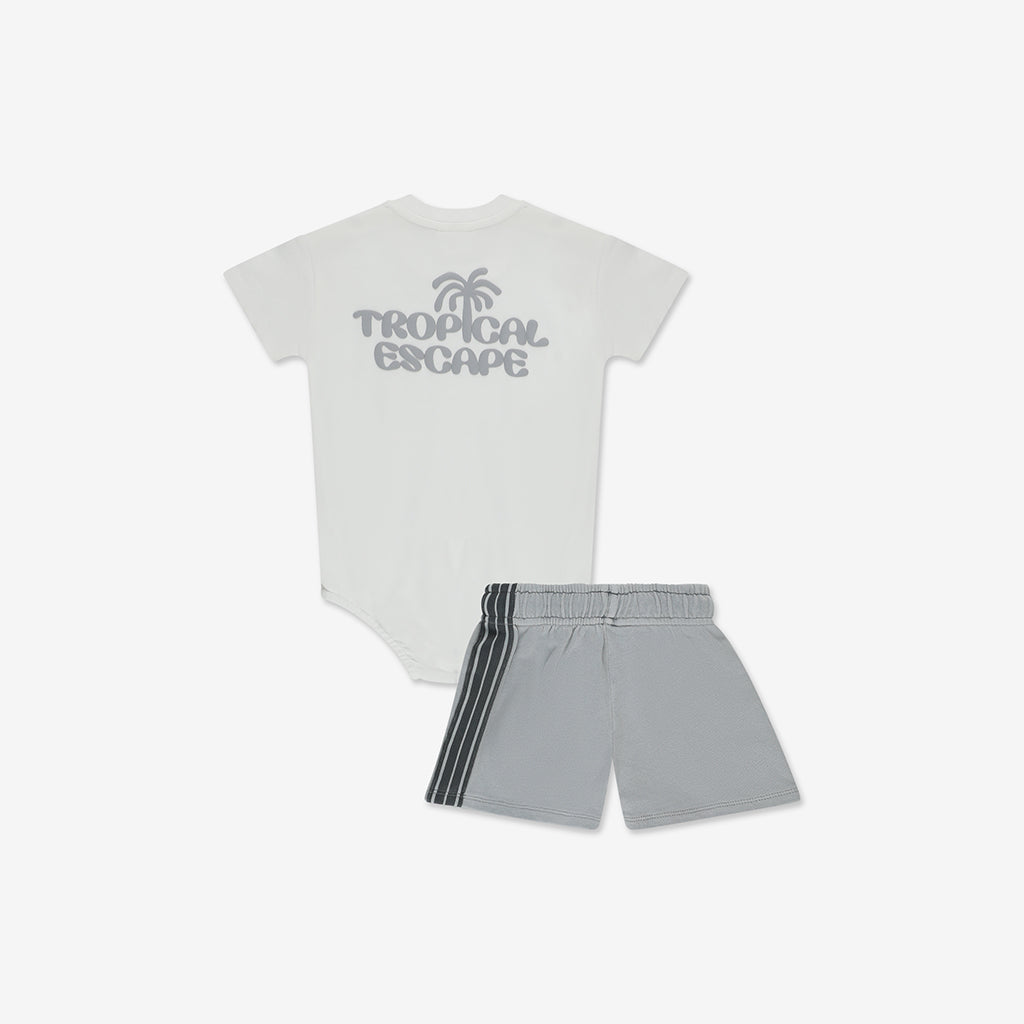 Bodysuit+ Washed Woven Short Pants Set NT - NT1