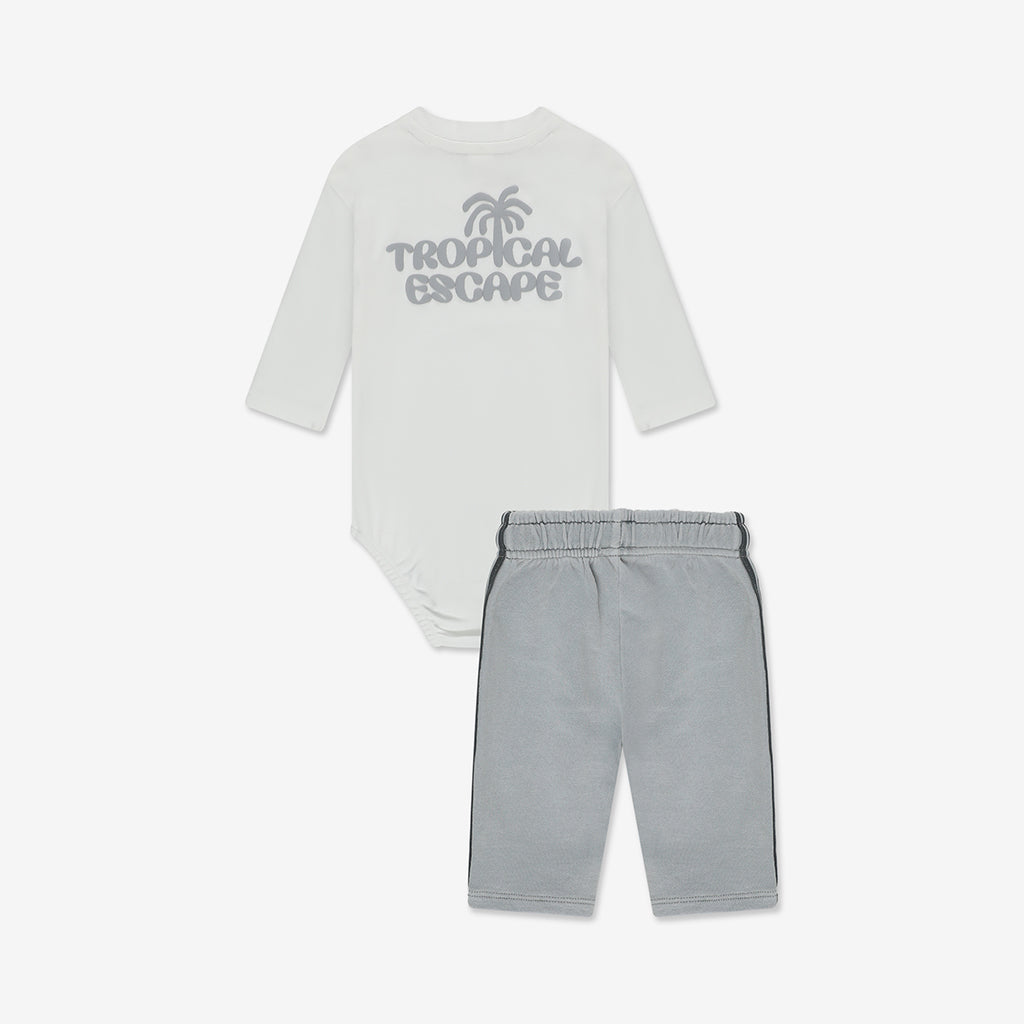 Bodysuit+ Washed Woven Short Pants Set NT - NT1a