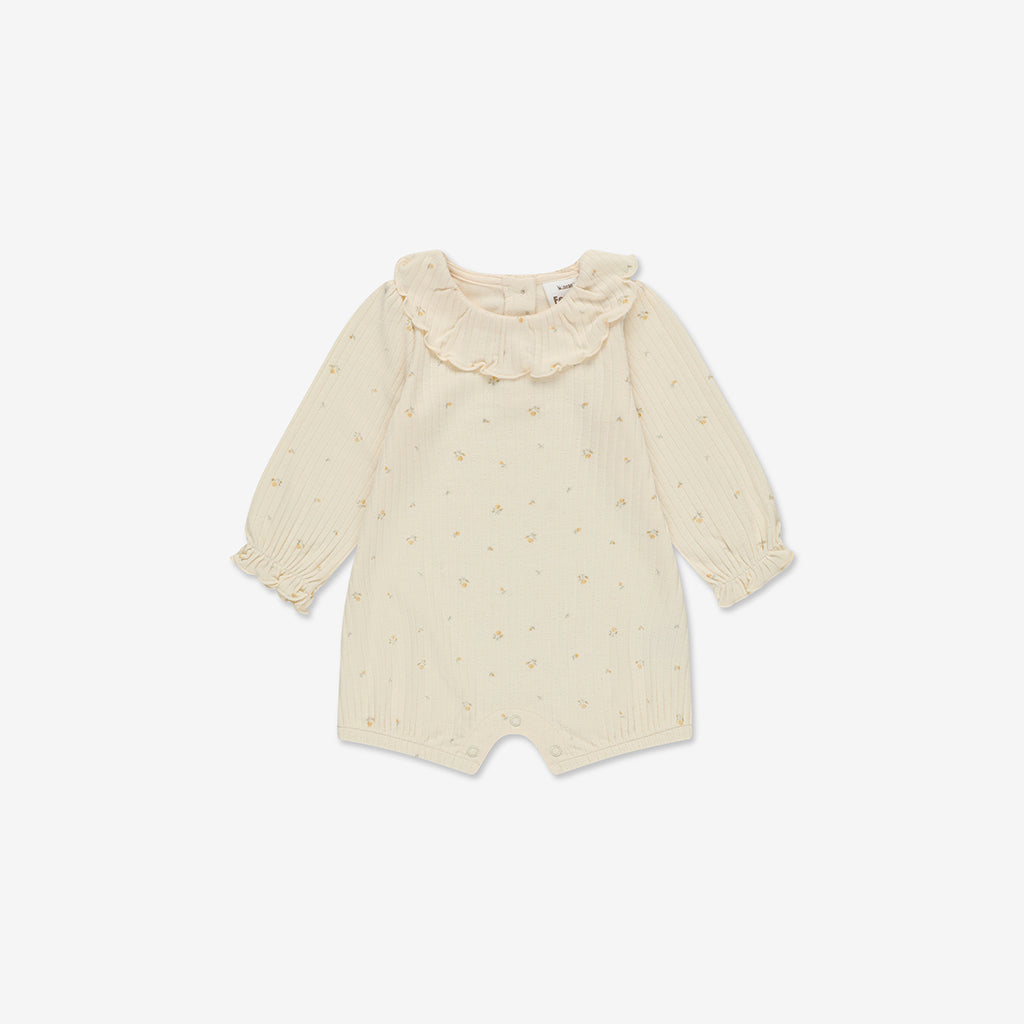 Pointelle Overall Ruffle RIB - RIB2