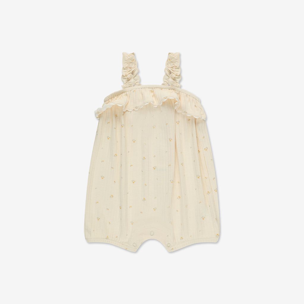 Pointelle Overall Ruffle RIB - RIB2